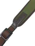 Vero Vellini Premium Wide-Top Rifle Sling (Green Neoprene / Brown Leather)
