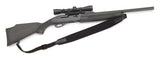 Vero Vellini Premium Wide-Top Rifle Sling (Black Neoprene / Black Leather)