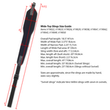 Vero Vellini Premium Wide-Top Rifle Sling (Black Neoprene / Black Leather)