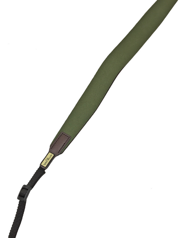 Vero Vellini Slip-proof Binocular Strap (Green / Brown Leather)