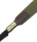 Vero Vellini Slip-proof Binocular Strap (Green / Brown Leather)