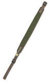 Vero Vellini Standard Rifle Sling (Green Neoprene / Brown Leather)